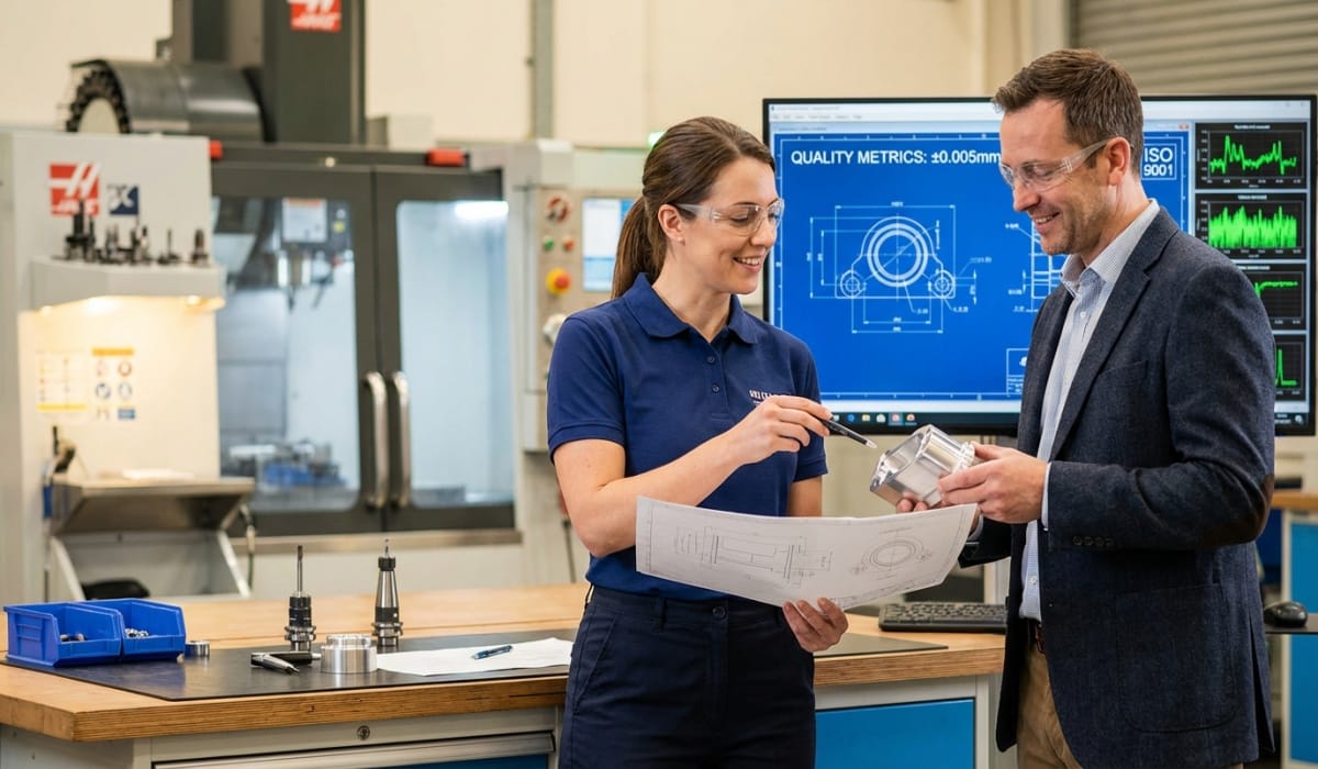 sinopmt customer focus SINOPMT engineer providing technical support to client with precision parts