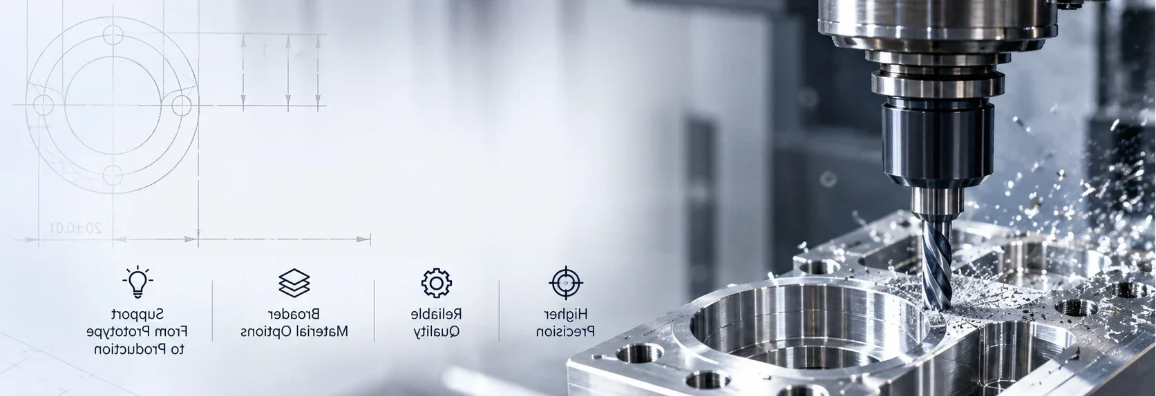 tight tolerance cnc machining header e1789910389717 Tight tolerance CNC machining of precision metal parts