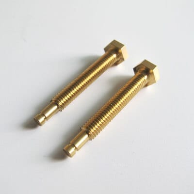 swiss lathe brass parts Bead blasted aluminum parts with uniform matte surface finish