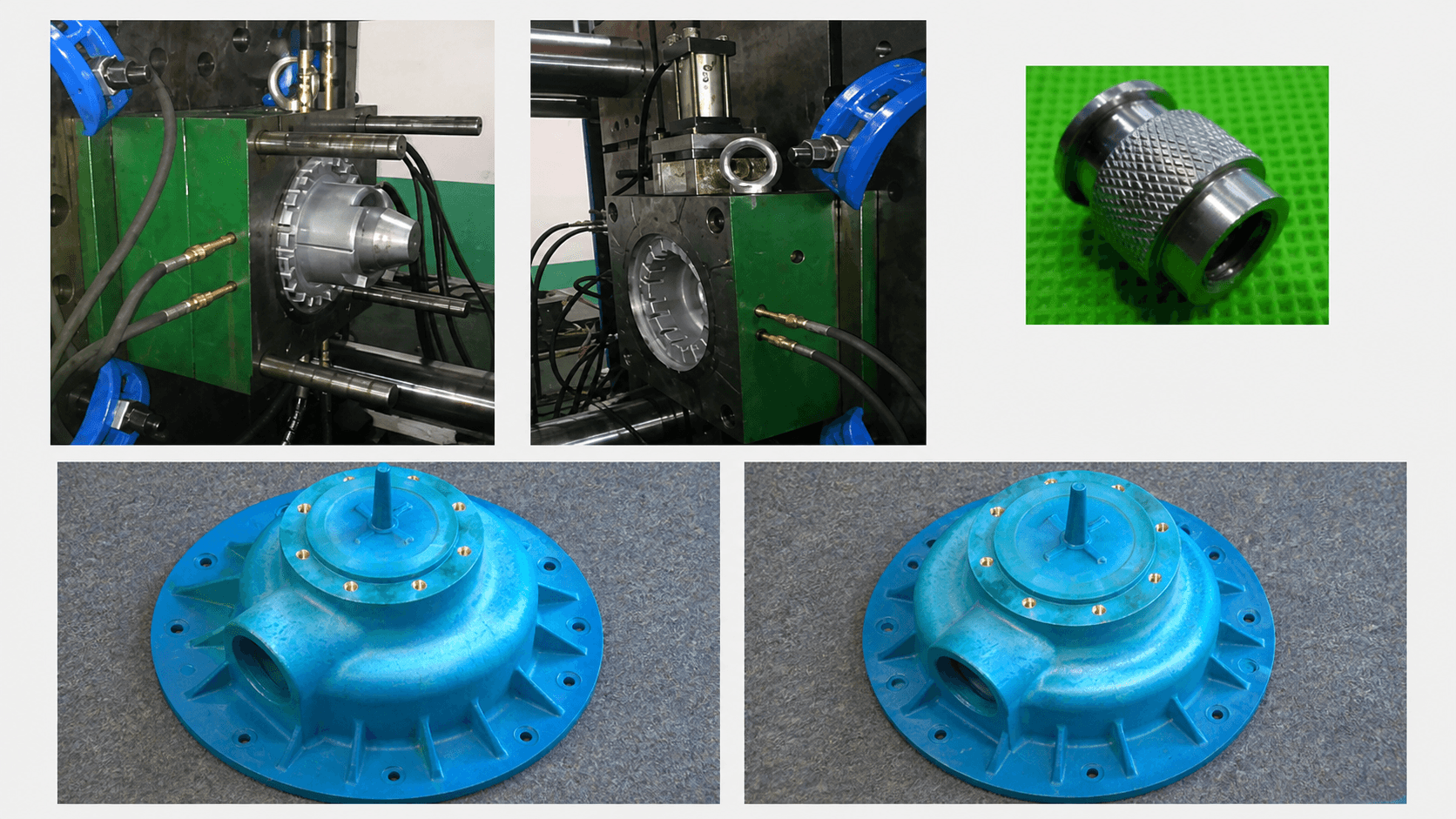 Plastic cover injection molding and finished component