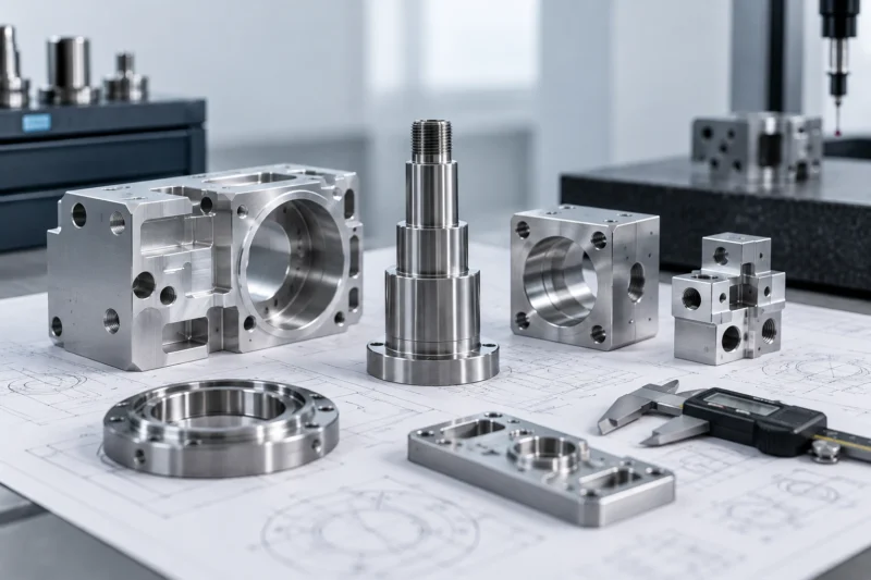 Tight tolerance CNC machining of precision metal components